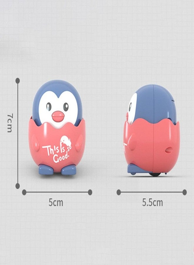 IndusBay® 1 Piece, Cute Sliding Duck Press & Release Inertia Press Run Slide Mini Cartoon Animal Wind Up Toys for Infant Toddler Boy Girl Toys for Kids, Blue - Image 2